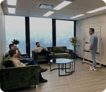L'équipe Wiseday qui travail fort ensemble